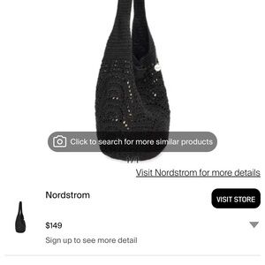 The Sak Black Knit Shoulder Bag